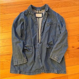 American Eagle Denim Blazer Women’s Large